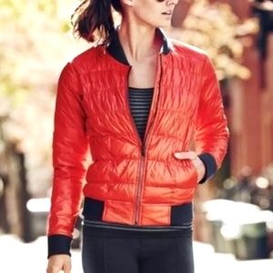 Athleta Down Packable Puffer Bomber Jacket